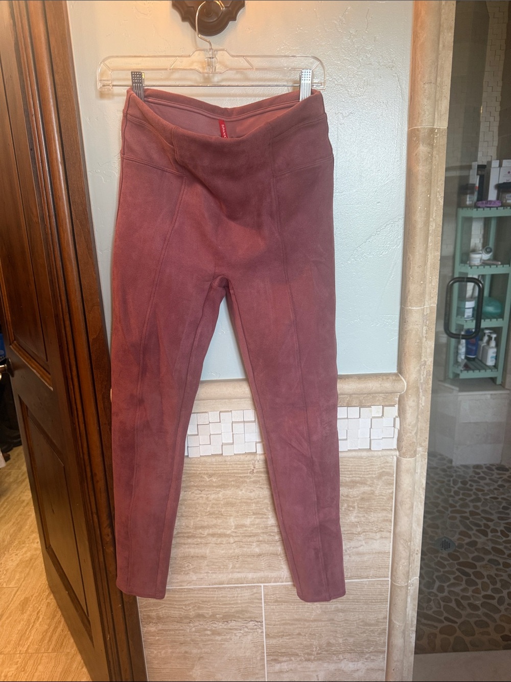 SPANX Women’s High-Rise Suede-Look Jeggings in Rose